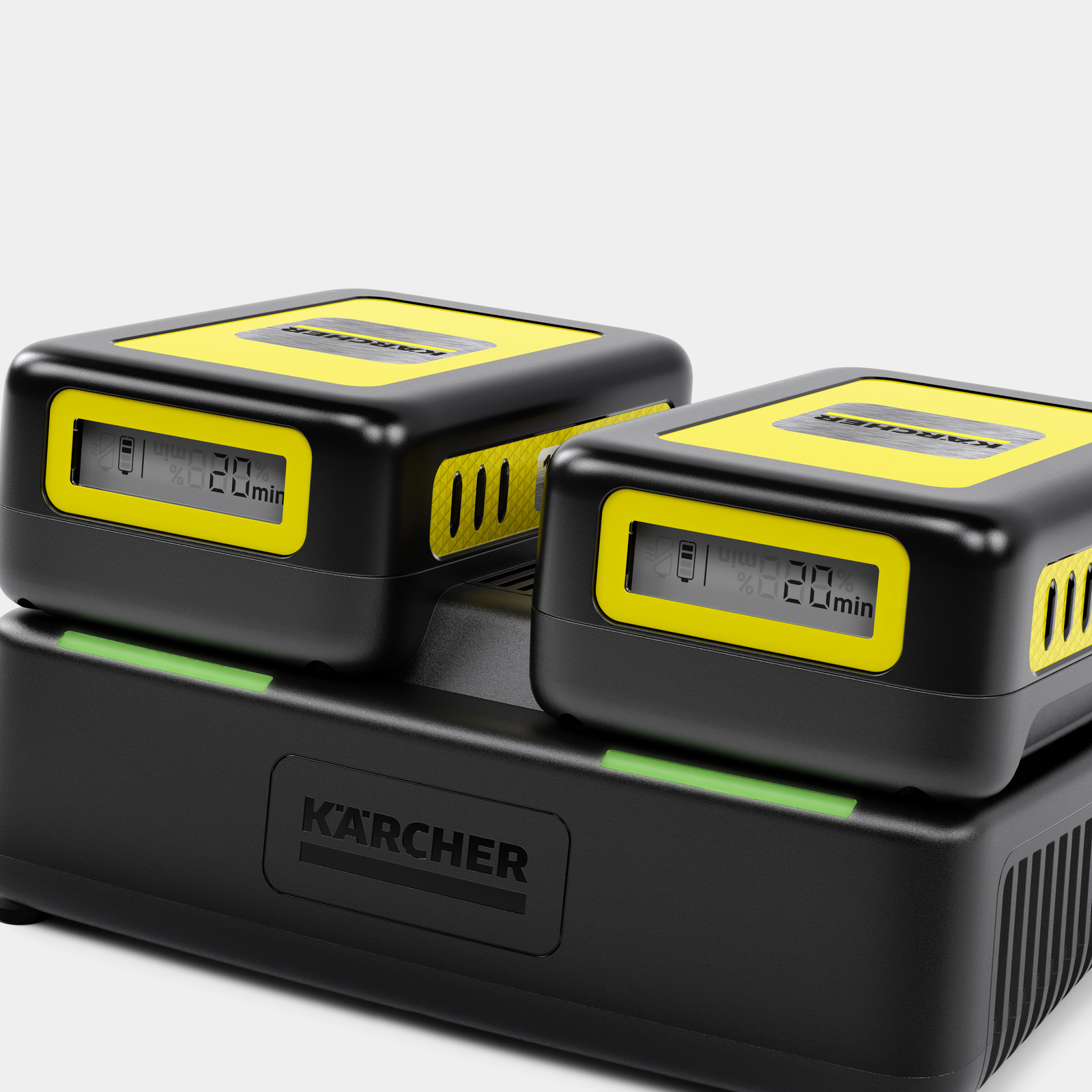 Fast battery recharger Battery Power 18V Dual 2