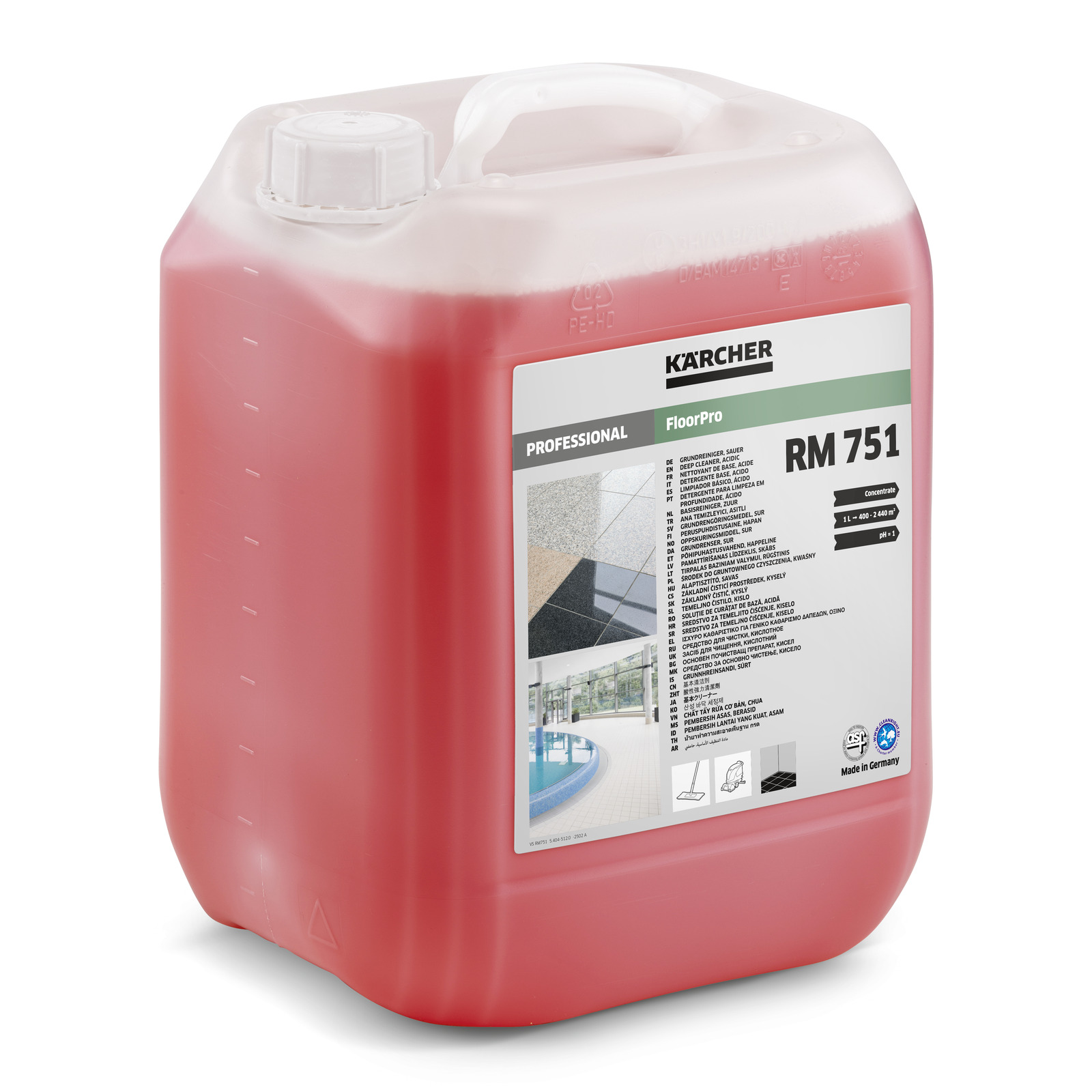 RM 751** 10l Deep Cleaner acidic