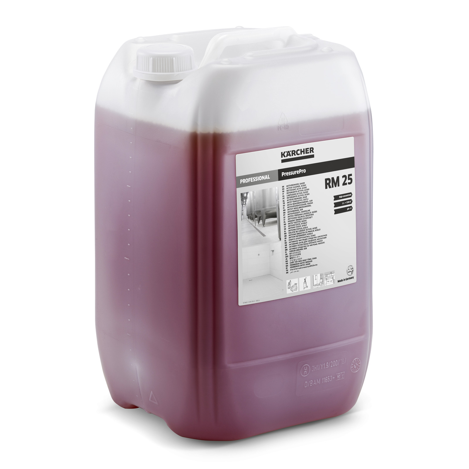 RM 25** 20l active cleaner, acidic