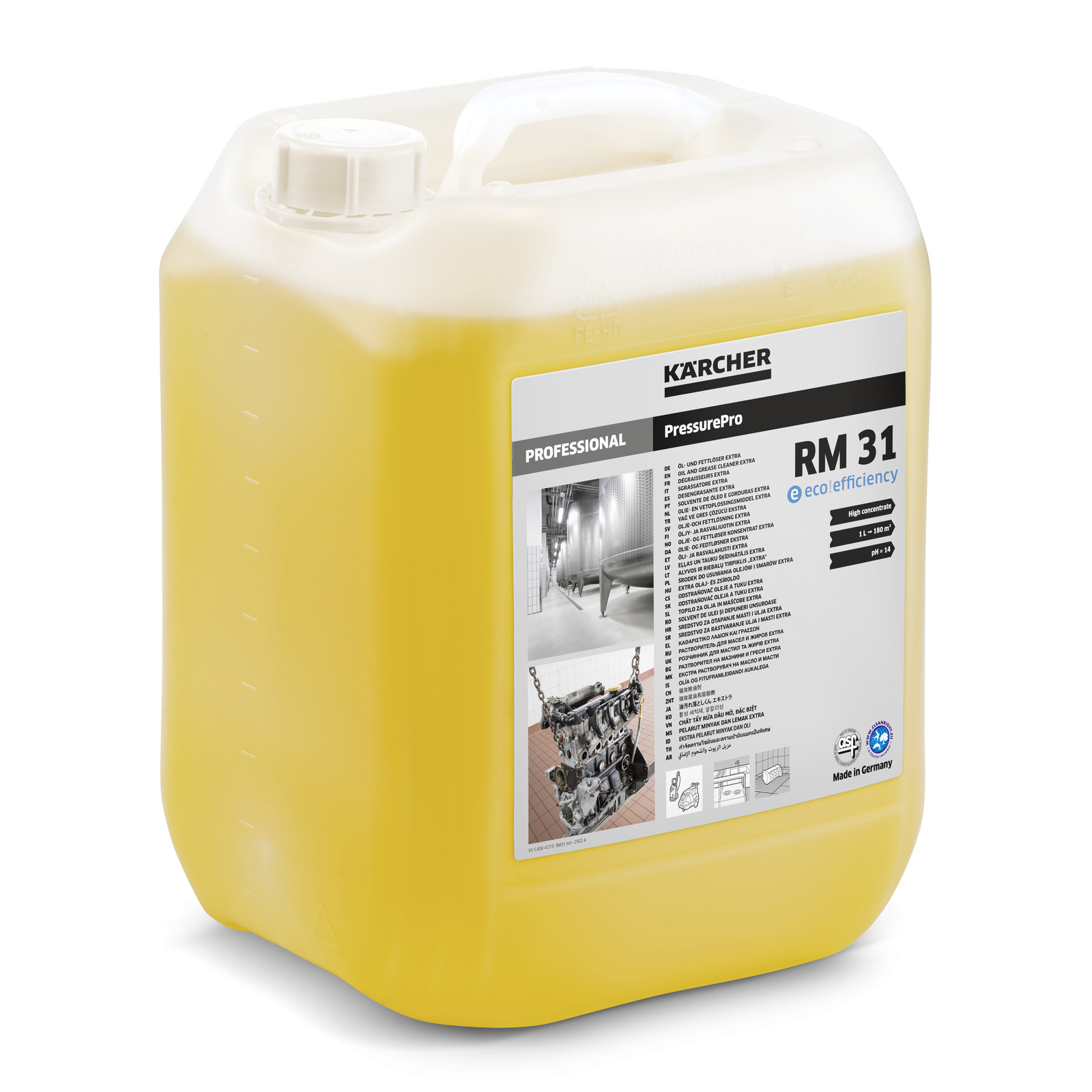 RM 31 Eco** 10l oil and grease cleaner E